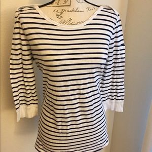 LUCKY BRAND boatneck 3/4 sleeve sweater